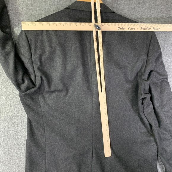 Neiman Marcus Cashmere Blazer Jacket Men 46L Gray Soft Sport Coat - Picture 14 of 15